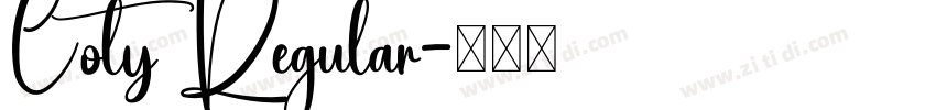 Coty Regular字体转换 Coty Regular字体转换